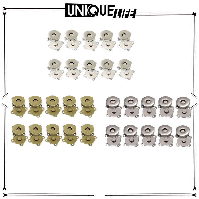 Set 10 Cặp Nút Từ Tính Làm Túi Xách DIY 14mm