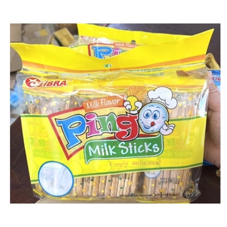 Libra bánh que Pingo hương sữa Milk Stick Biscuit 198gr