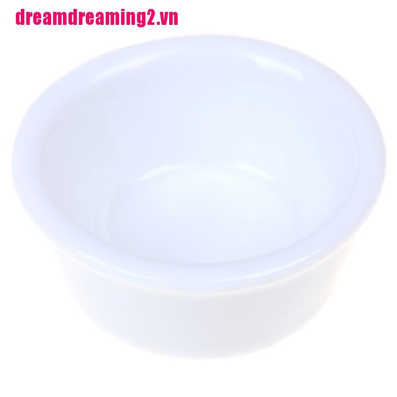 Bộ 2 chậu gốm sứ trắng theo tỉ lệ dùng để trang trí nội thất nhà búp bê