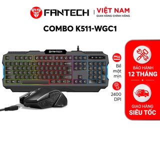 Combo FANTECH Unbound Bàn Phím K511 + Chuột Gaming Không Dây WGC1 - Hàng Phân Phối Chính Hãng