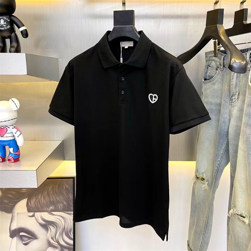 D &amp; OR Áo Thun Polo Tay Ngắn Thêu Logo Thiết Kế Nhỏ Gọn Ngực Nhỏ Đơn Giản Chất Lượng Cao