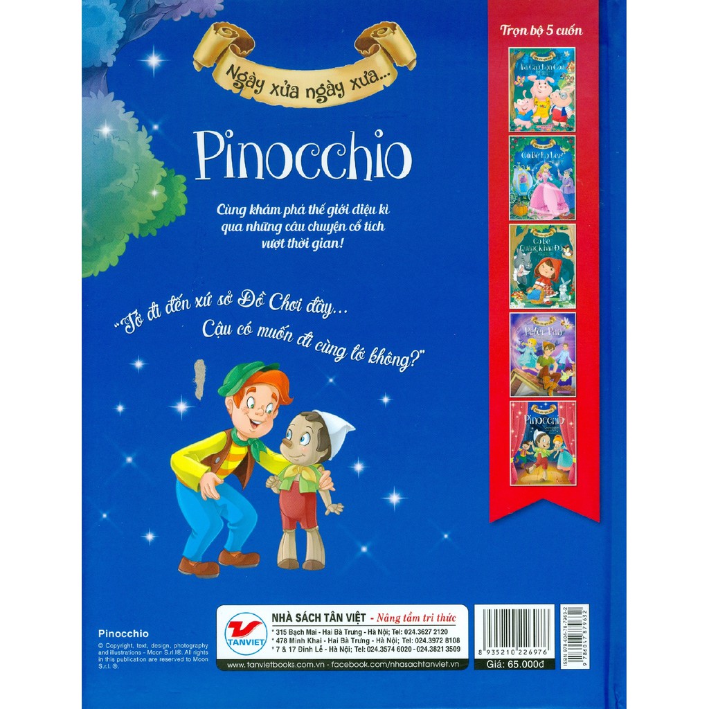 Sách - Ngày Xửa Ngày Xưa - Pinocchio