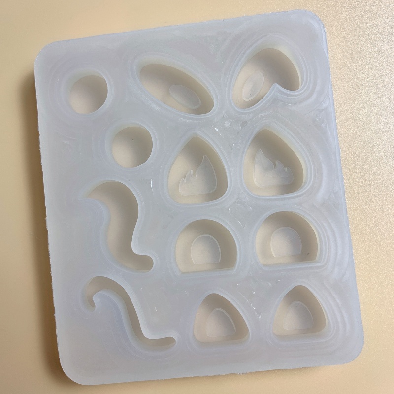 Khuôn Silicone Làm Móc Khóa DIY Hình Đuôi Cát Chảy Nhỏ Nhắn Xinh Xắn