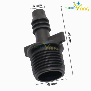 Chuyển ren 21 sang ống tưới 10mm(12mm)