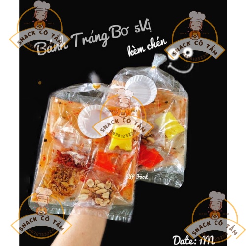 Bánh tráng chấm bơ tứ vị Bánh tráng phơi sương thơm ngon đậm vị /Snack Cô Tấm