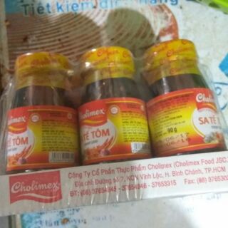 6 hủ Sa Tế Tôm Cholimex PET 90g