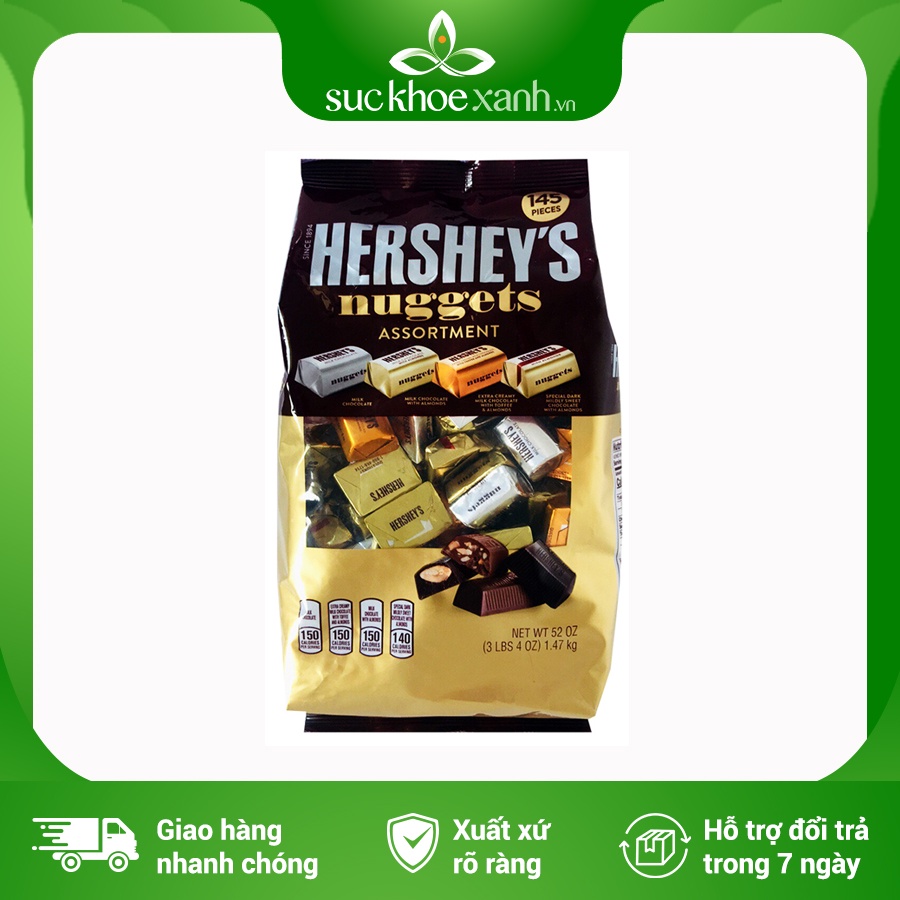 Kẹo socola Hershey's Nuggets Assortment 1.47kg Mỹ