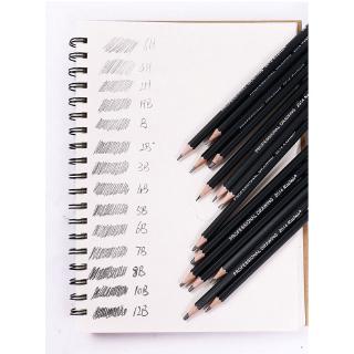 Set Bút Chì Gỗ 6h-12b 14 cây