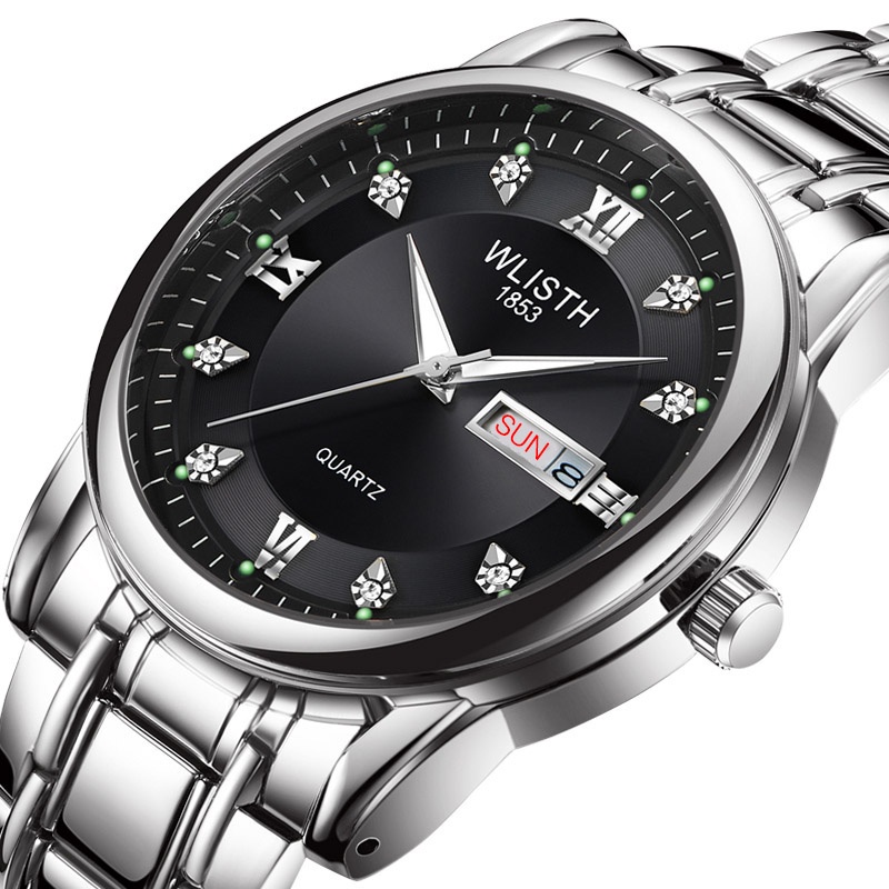 [HÀNG CHÍNH HÃNG]Đồng hồ nam cao cấp dây thép hiệu Wlisth,chống nước,chống xước,có dạ quang,bảo hành12 tháng,1 đổi 1 | BigBuy360 - bigbuy360.vn
