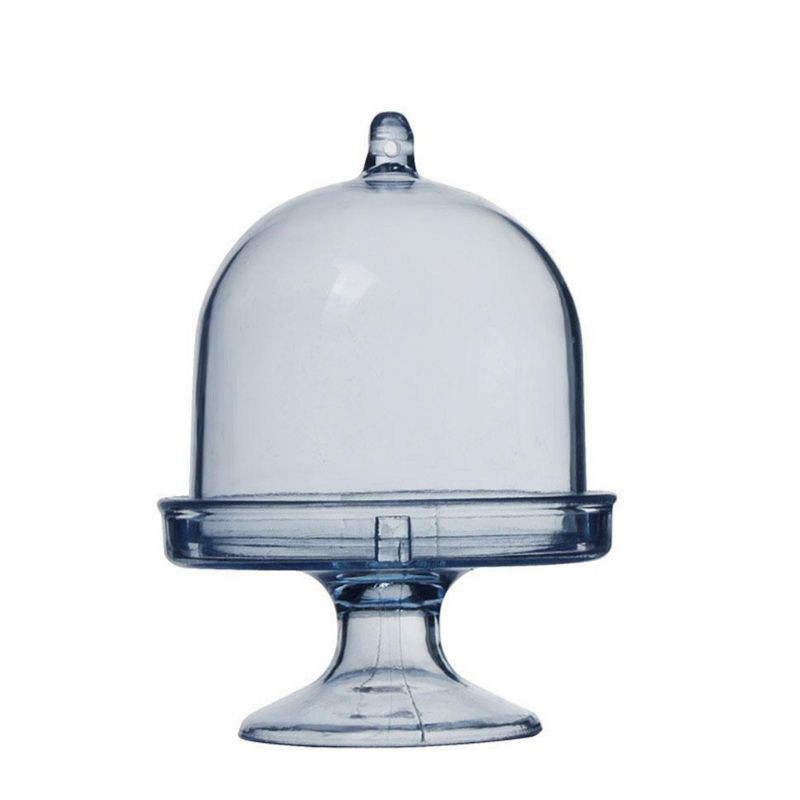 Hộp nhựa trưng bày bánh mini có nắp đậy trong suốt phong cách sang trang dùng trang trí dịp sinh nhật/cưới/Halloween