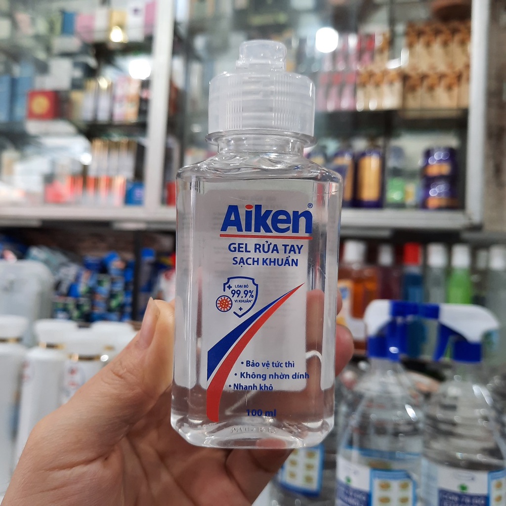 Gel rửa tay khô Aiken diệt khuẩn 100ml