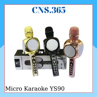 Micro Karaoke Bluetooth YS90, Micro không dây, CNS.365, Âm Thanh Chuẩn, Hát Nhẹ Lỗi 1 Đổi 1 Trong 7 Ngày Đầu Sử Dụng