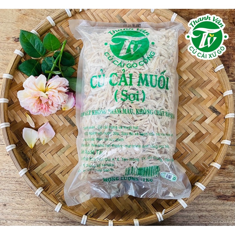 Củ cải muối sợi  Thanh Vân xứ Gò 1kg