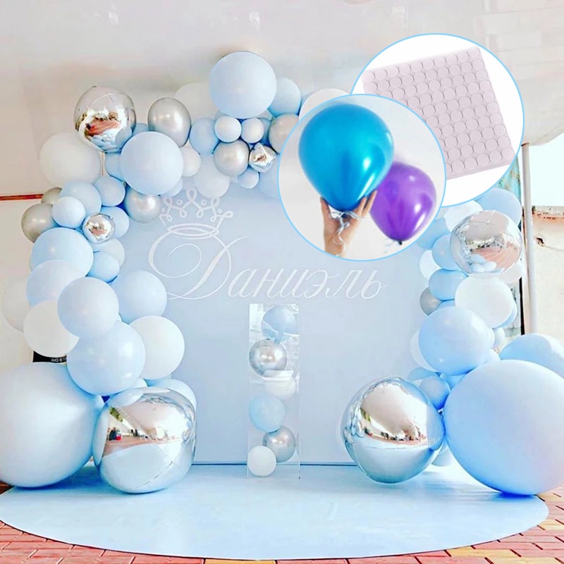 Set 100 Miếng Dán Bong Bóng Trang Trí Tiệc Sinh Nhật/Tiệc Cưới