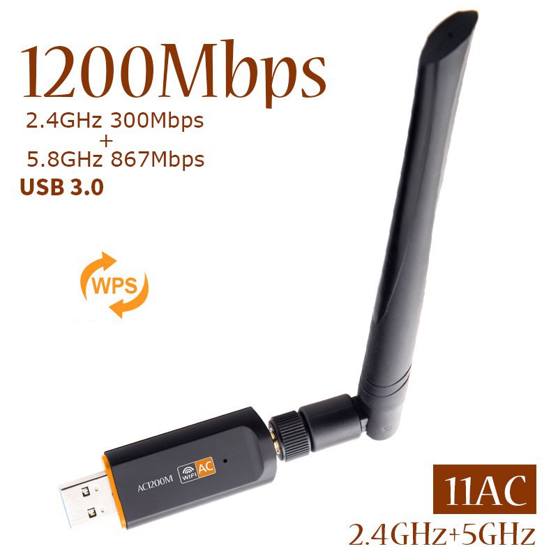 USB kết nối wifi 1200Mbps 2.4Ghz 5Ghz | BigBuy360 - bigbuy360.vn