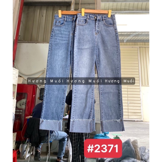 Quần jeans gập gấu - mã 2371 chất co dãn