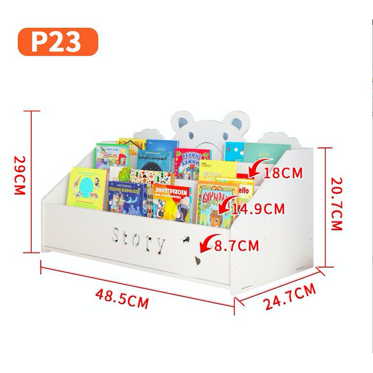 [ Siêu Xinh] Kệ sách để bàn hình gấu cho bé dành cho cả bé trai bé gái đẹp nhất năm TXT01 | BigBuy360 - bigbuy360.vn