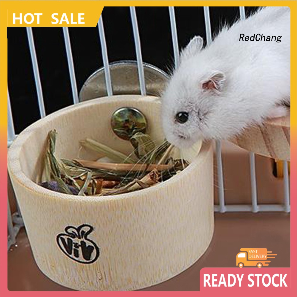 Tô Đựng Thức Ăn Treo Lồng Thú Cưng Làm Từ Tre Không Độc Hại