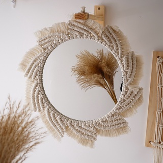 Gương treo tường trang trí macrame