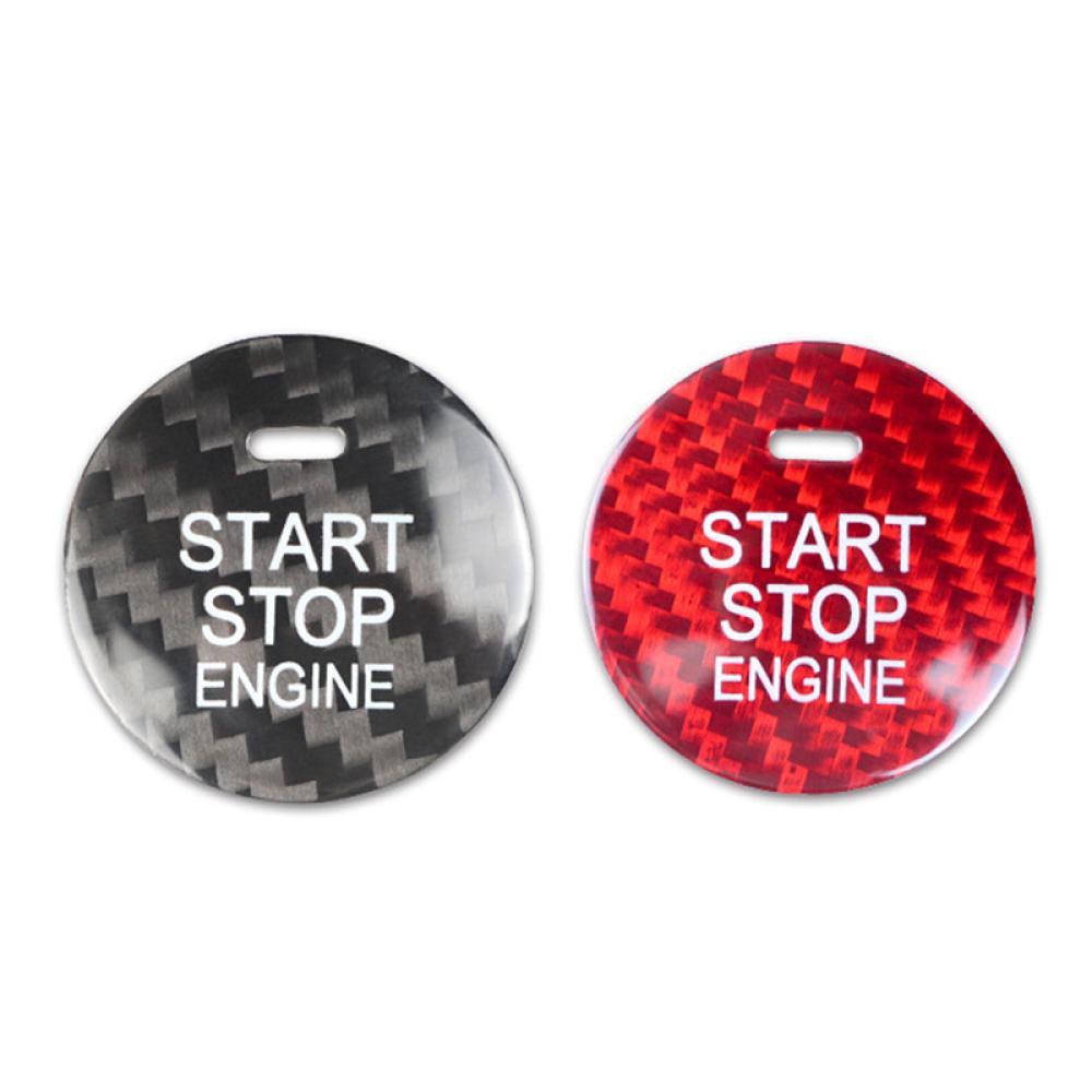 Miếng Dán Nút Khởi Động Xe Hơi Bằng Sợi Carbon Cho Mazda 3 Axela CX-3 CX-5 CX-8 MX-5 G7J1