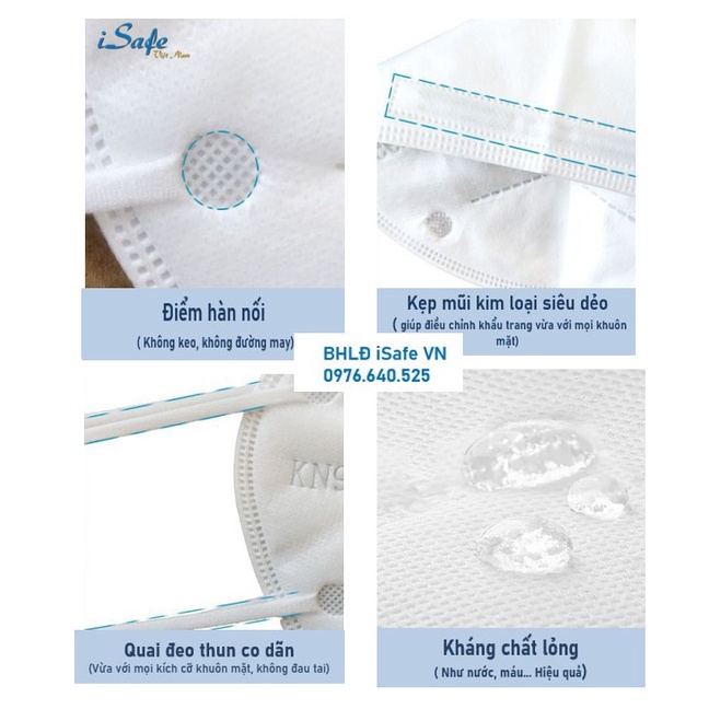Hộp khẩu trang N95 KN95 5 lớp lọc bụi mịn PM 2.5, KT 2 lớp kháng khuẩn, chứng nhận FDA sử dụng trong y khoa | BigBuy360 - bigbuy360.vn