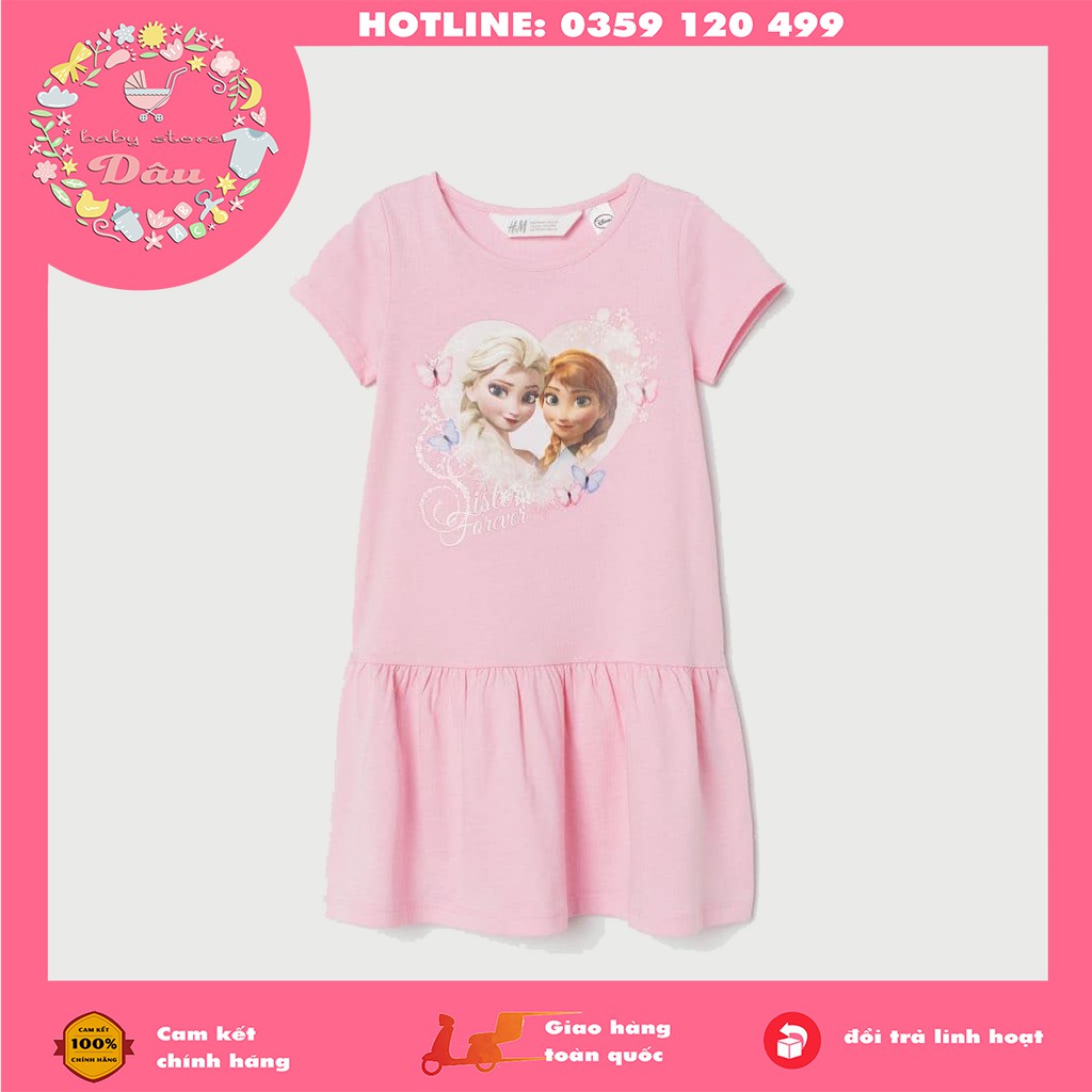 VÁY ĐUÔI CÁ H&amp;M CHO BÉ GÁI TỪ 2-12 TUỔI HỌA TIẾT ELSA,KITTY, PONY, PIGGY - CHẤT COTTON 100%