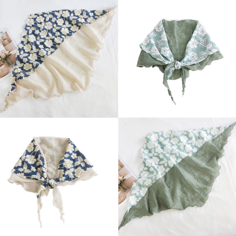 Khăn Choàng Cổ Mềm Đa Năng In Họa Tiết Hoa Dành Cho Nữ Đi Biển