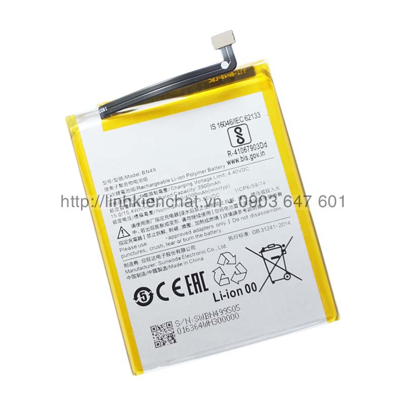 Pin Xiaomi Redmi 7A M1903C3EE BN49 4000mAh Zin - Hàng nhập Khẩu