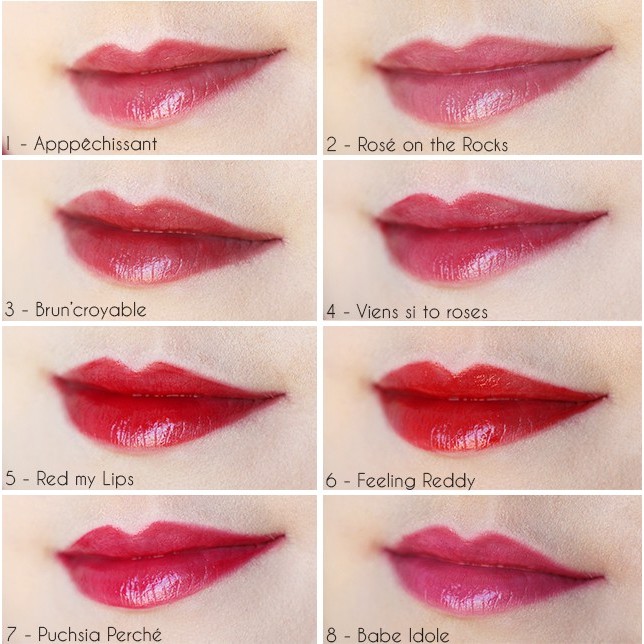 Son Gel Nước Bourjois Rouge Edition Aqua Laque Lipstick 04 Viens Si Tu Roses 07 Fuchsia Perche