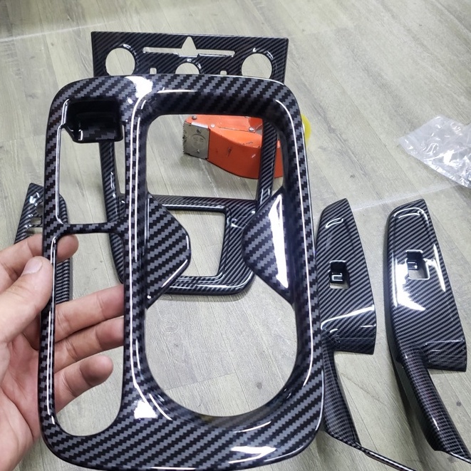 Ốp nội thất CARBON xe Huyndai Creta 2022, 2023 - Hàng nhựa vân cacbon cao cấp
