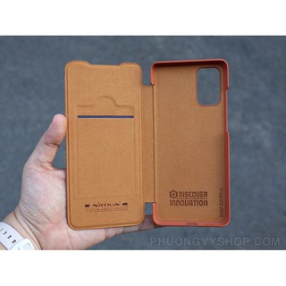 Bao da SamSung Galaxy S20 FE chính hãng Nillkin QIN Có ngăn cài thẻ