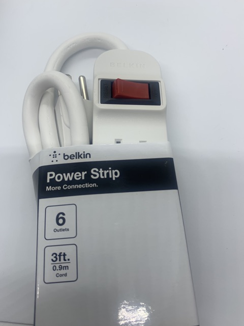 Ổ cắm điện chính hãng Belkin Power Strip 6 lỗ hàng US