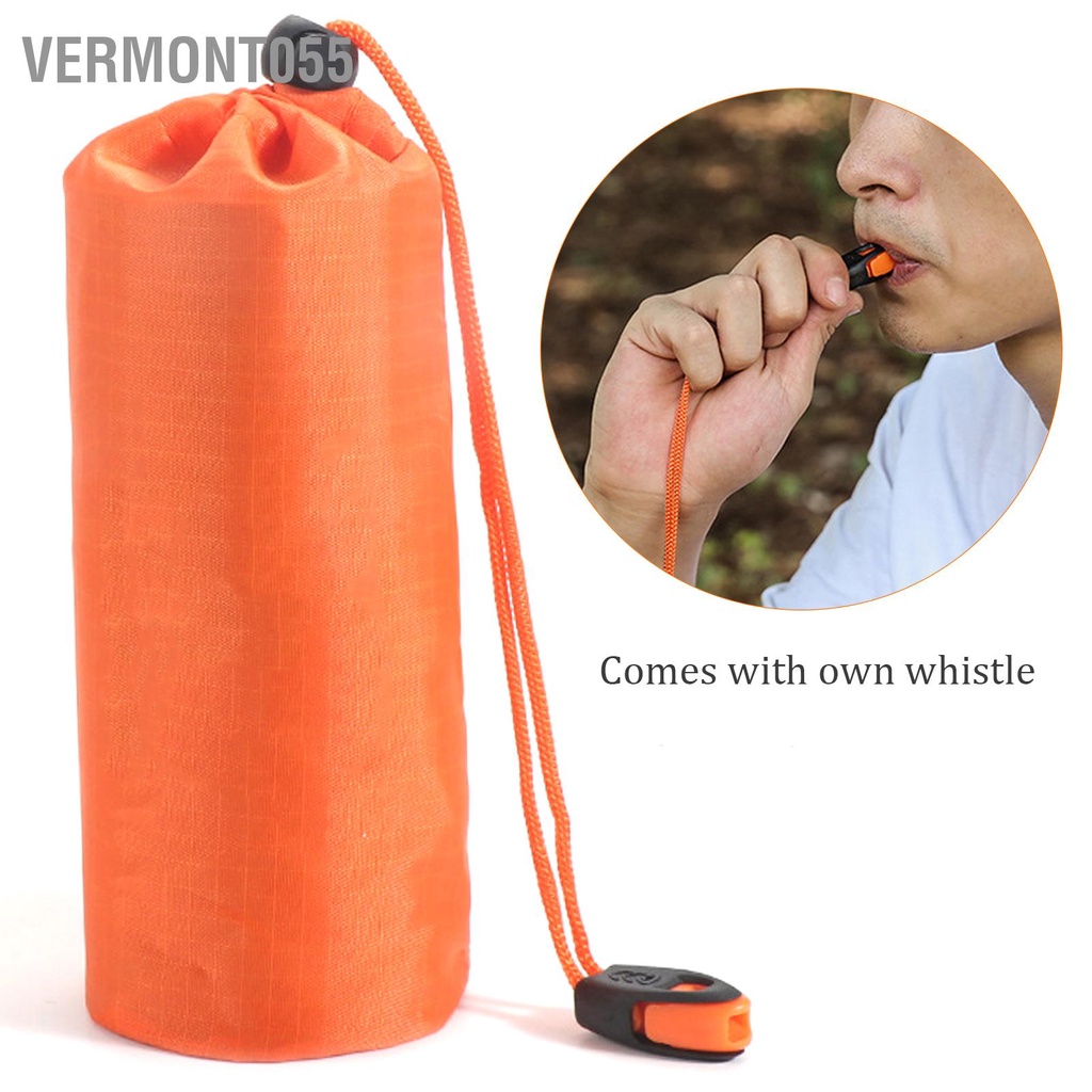 Vermont055 Cắm trại ngoài trời Lều khẩn cấp di động Túi ngủ giữ ấm không thấm nước màu cam