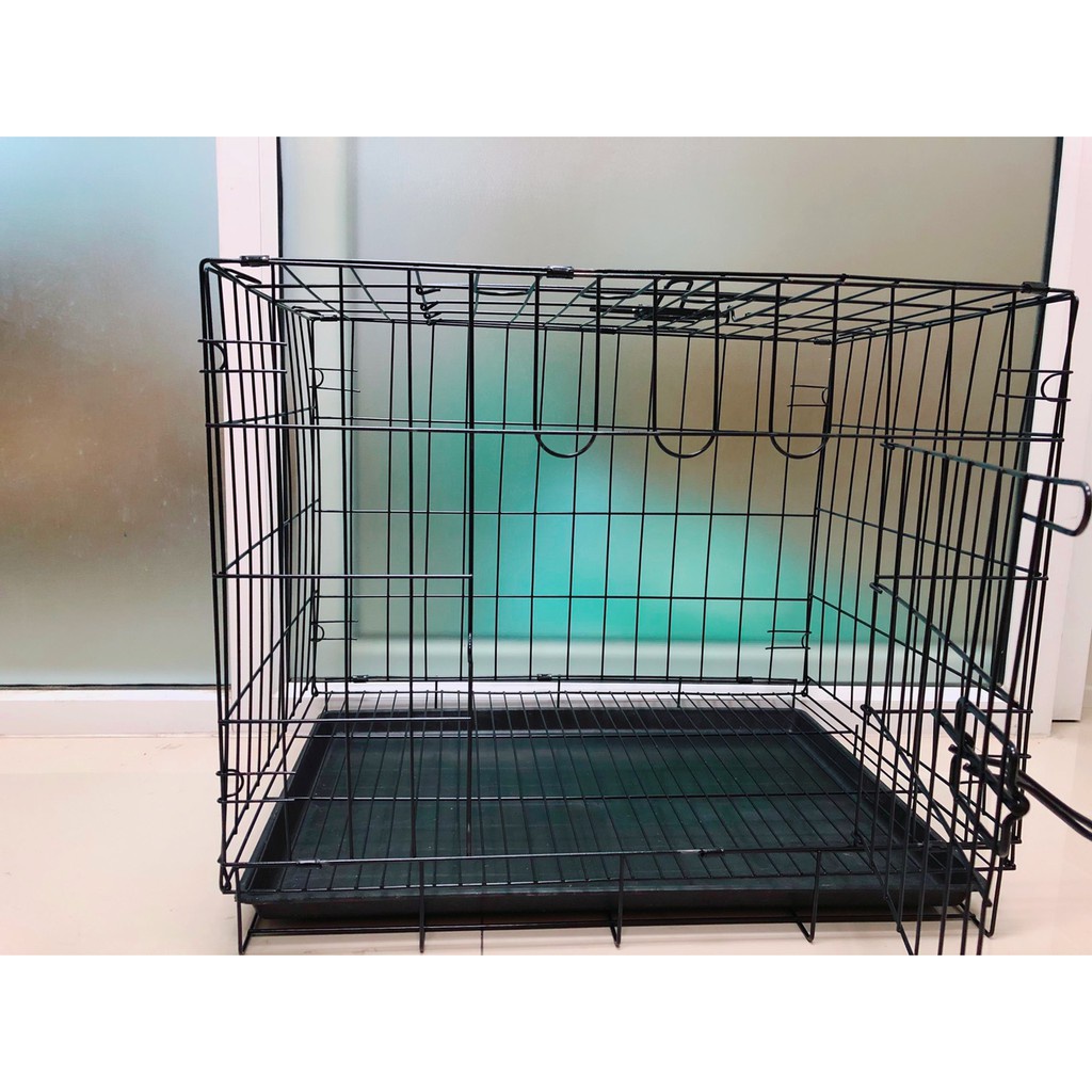 Lồng chuồng chó mèo size lớn, Chuồng pet gấp gọn sơn tĩnh điện