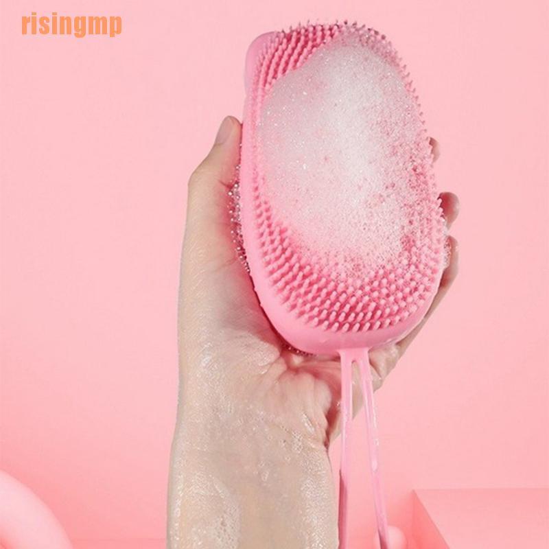 Bàn Chải Silicone Hai Mặt Mát Xa Da Đầu Khi Tắm