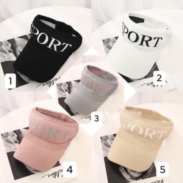 Mũ thể thao nửa đầu SPORT [ FREE SHIP ] nón kết nửa đầu thời trang dành cho nữ phong cách Hàn Quốc