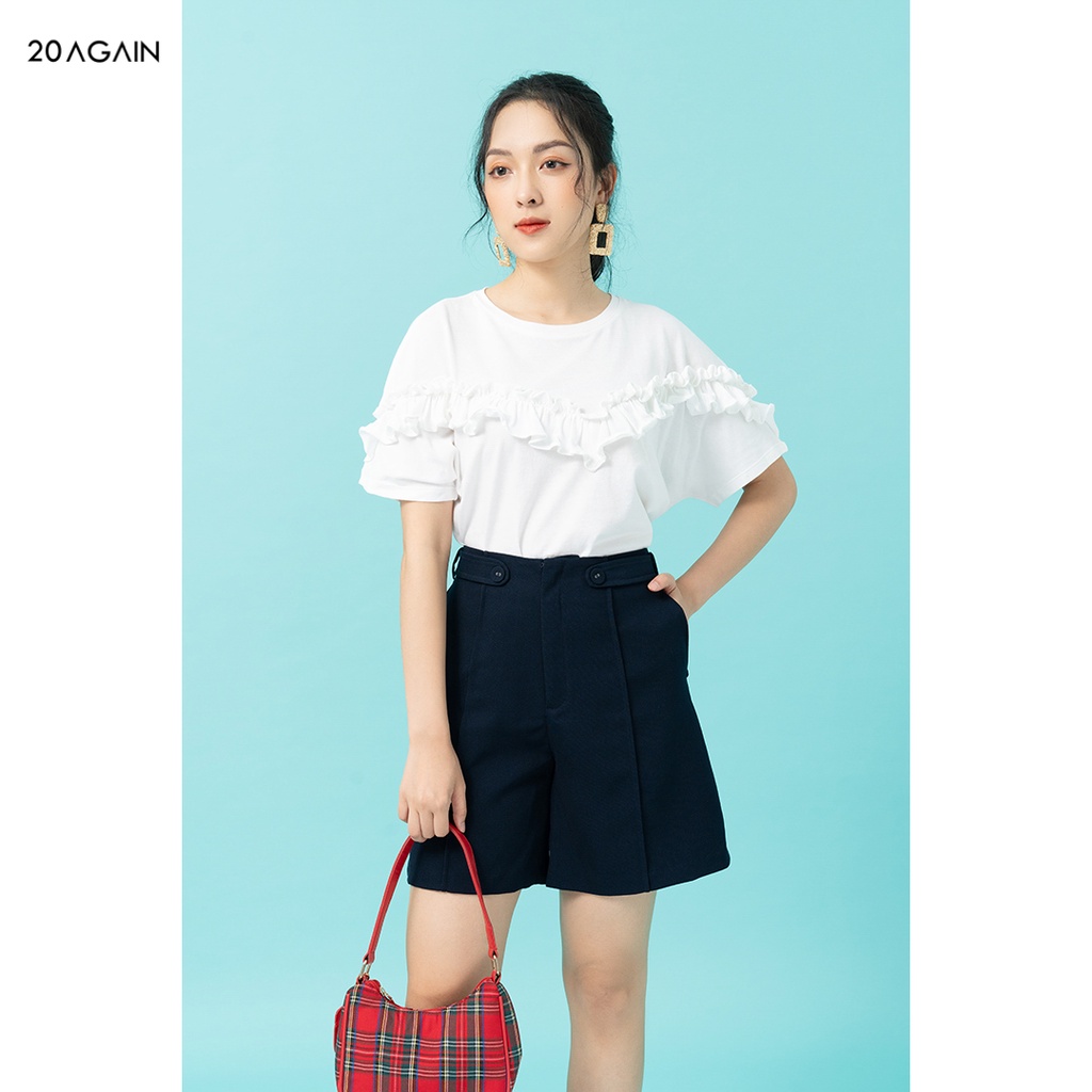 Quần short vải 2 đai eo 20Sexy by 20AGAIN SVA1088
