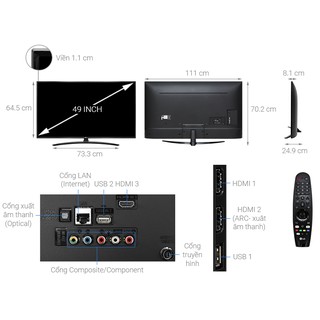 Smart Tivi LG 49UM7400PTA 49inch