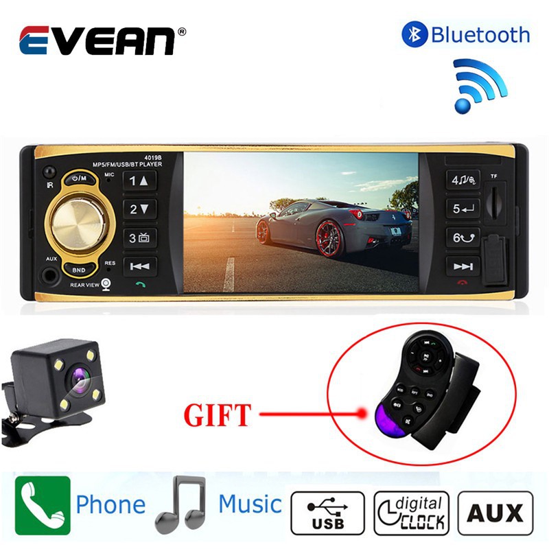 Máy Nghe Nhạc MP5 MP3 4019B 4.1'' HD 1 Din Kết Nối Bluetooth FM /USB/ AUX/SD Dành Cho Ô Tô