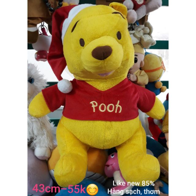 Pooh Noel cao 43cm, like new 95%, hàng đẹp, sạch, thơm, căng gòn🐻🐾🐾🐾🐻