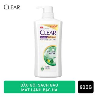 Dầu gội Clear bạc hà 900g