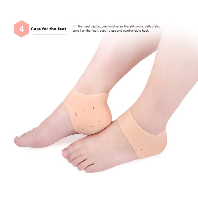 Set 2 Đệm Silicone Bảo Vệ Gót Chân Giảm Đau Hiệu Quả