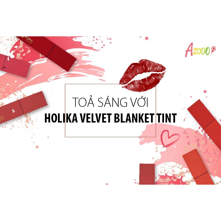 Son kem HOlika Blanket tint các màu nhập khẩu chính hãng, Azooo phân phối