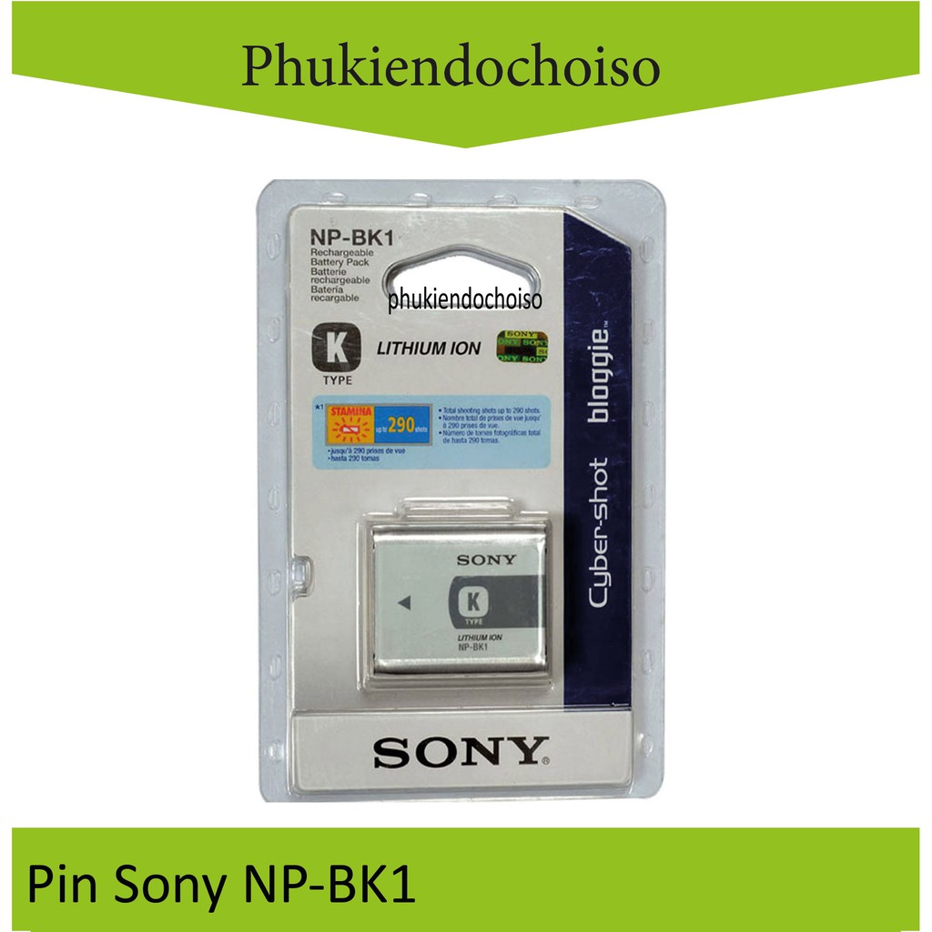 [Mã ELFLASH3 hoàn 10K xu đơn 20K] Pin thay thế Pin máy ảnh Sony NP-BK1