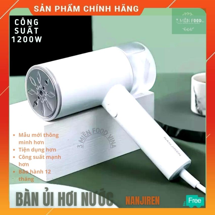 [HCM-MẪU MỚI]BÀN ỦI HƠI NƯỚC CẦM TAY NANJIREN CÔNG SUẤT 1200W, BÀN LÀ HƠI NƯỚC NAJIREN MẪU MỚI 2021-3 MIỀN FOOD VINA