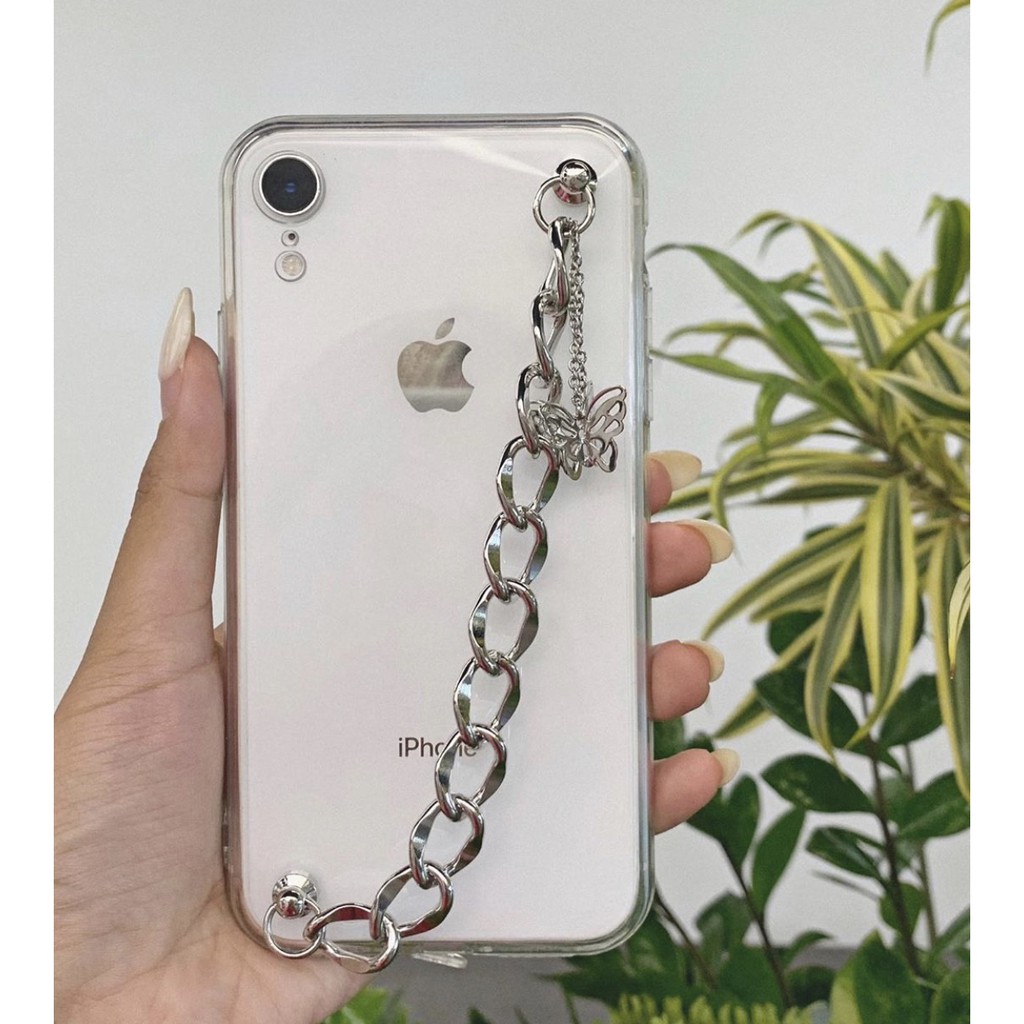 Butterfly Ốp Tpu Có Dây Đeo Trang Trí Hình Bướm Thời Trang Cho13 pro max  Iphone7 7 Plus8 8plus Xr X / Xs Xs Max 11 11 Pro 11 Pro Max 12 pro max