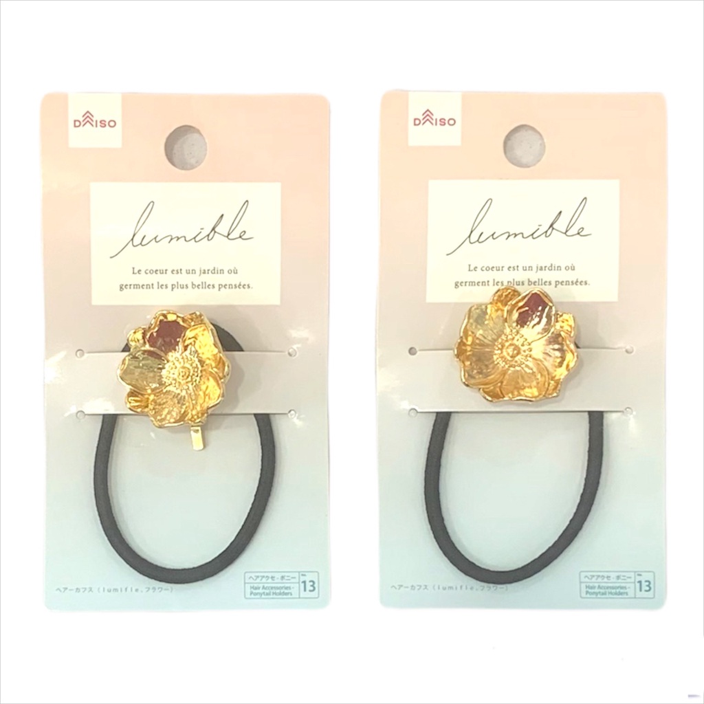 Daiso Cột Tóc Lumifle Hình Bông Hoa