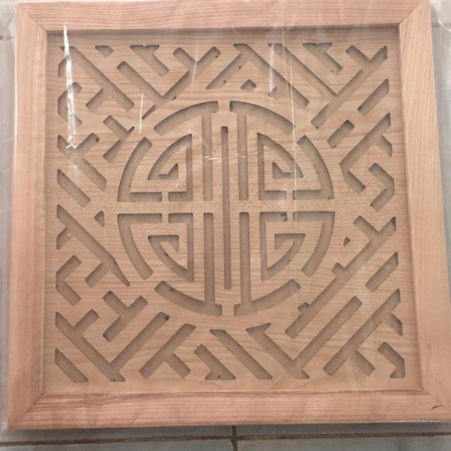 Tấm chống ám khói bàn thờ kt 41x41 - gỗ sồi loại đẹp