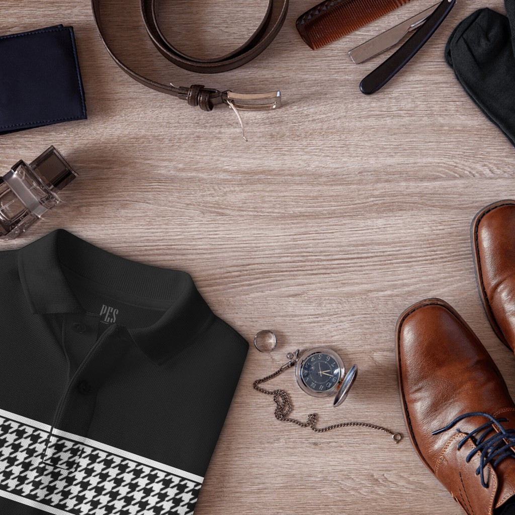 Áo Polo nam PES Roma 2 màu, mặc nhà, đi làm, đi chơi, đi du lịch - áo nam có cổ sang trọng, lịch lãm | BigBuy360 - bigbuy360.vn