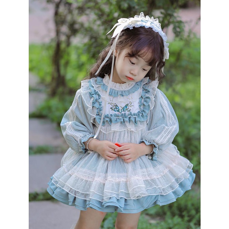 Đầm Công Chúa Lolita Thời Trang Mùa Thu Cho Bé Gái